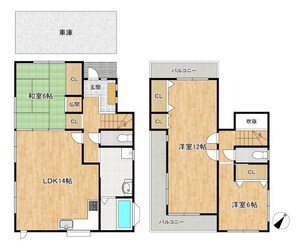 幾野３丁目戸建の物件間取画像